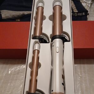 Gold and Silver Curling Iron Set